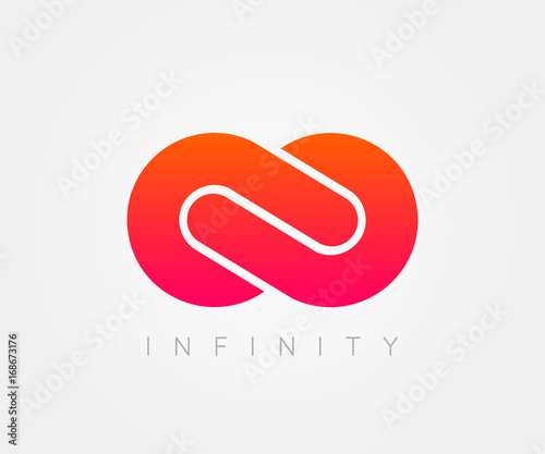  infinity sign, logo, template. design element .Vector illustration photo