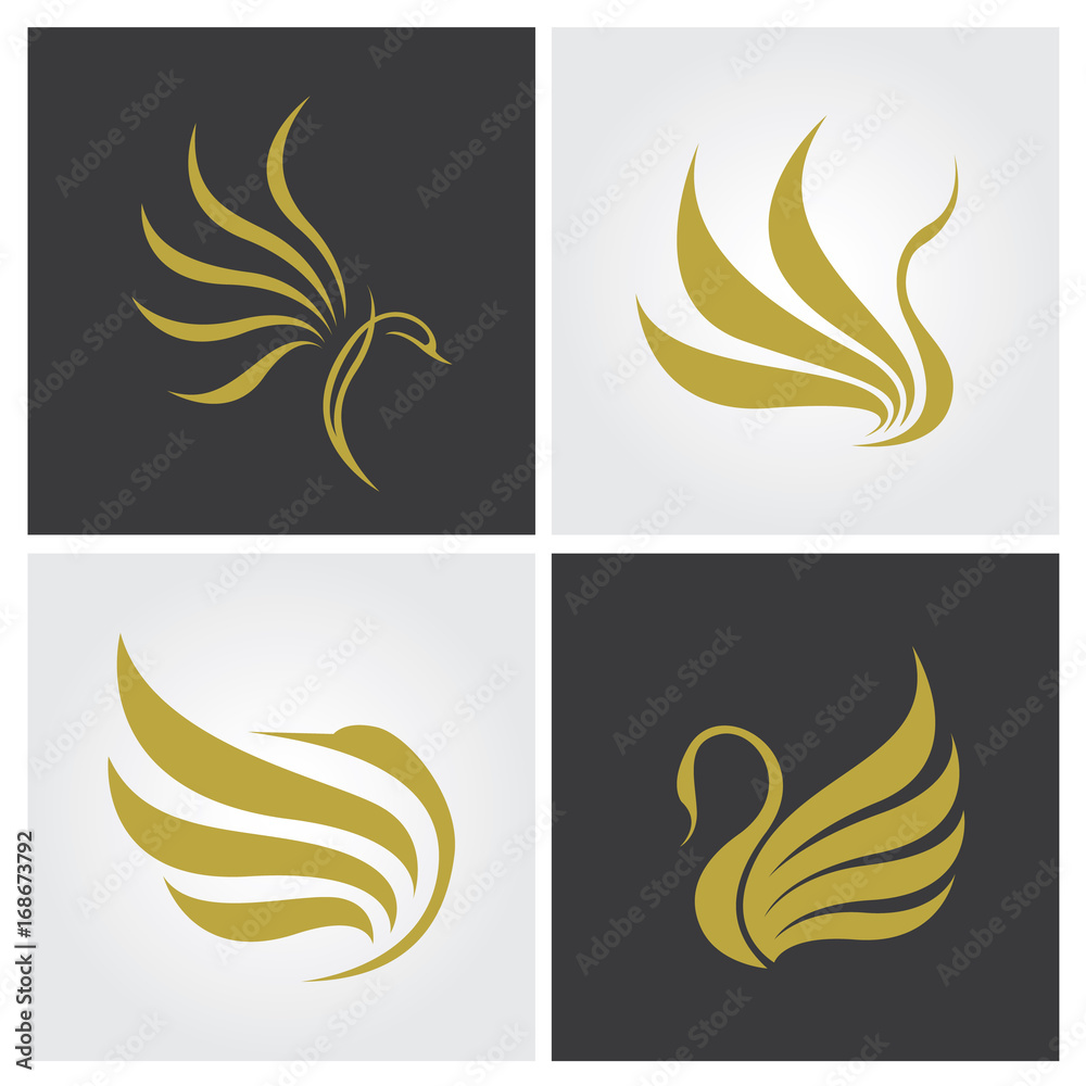 Obraz premium swan logo