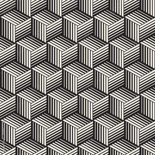 Seamless pattern with lines lattice. Vector abstract geometric background. Stylish structure