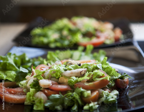 Fototapeta Naklejka Na Ścianę i Meble -  salad. japanese food.