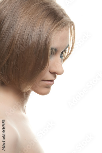 young woman close up