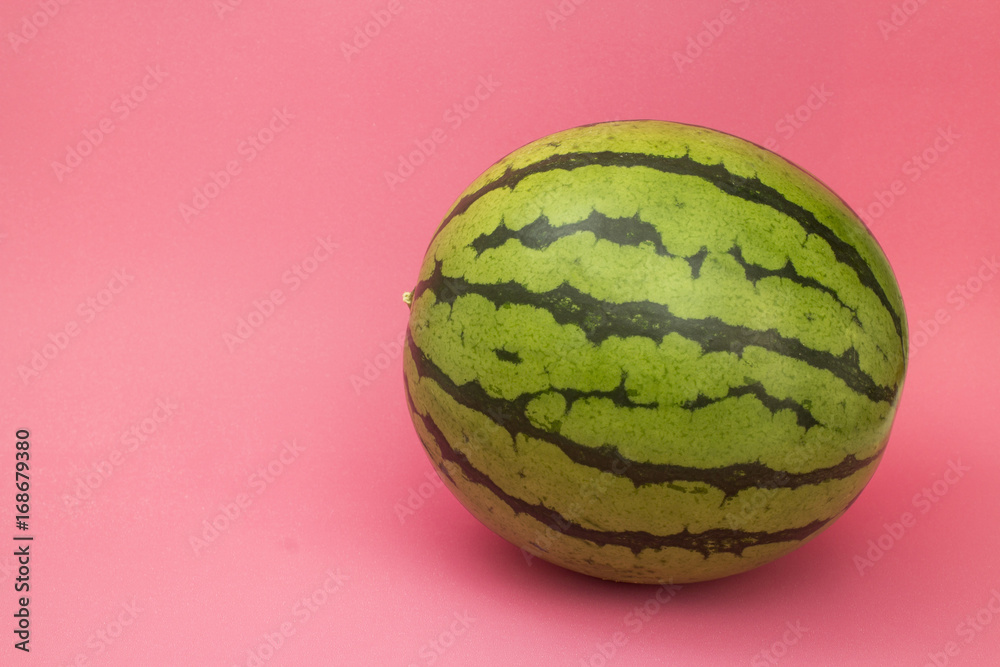 Watermelon on pink background Watermelon on pink background