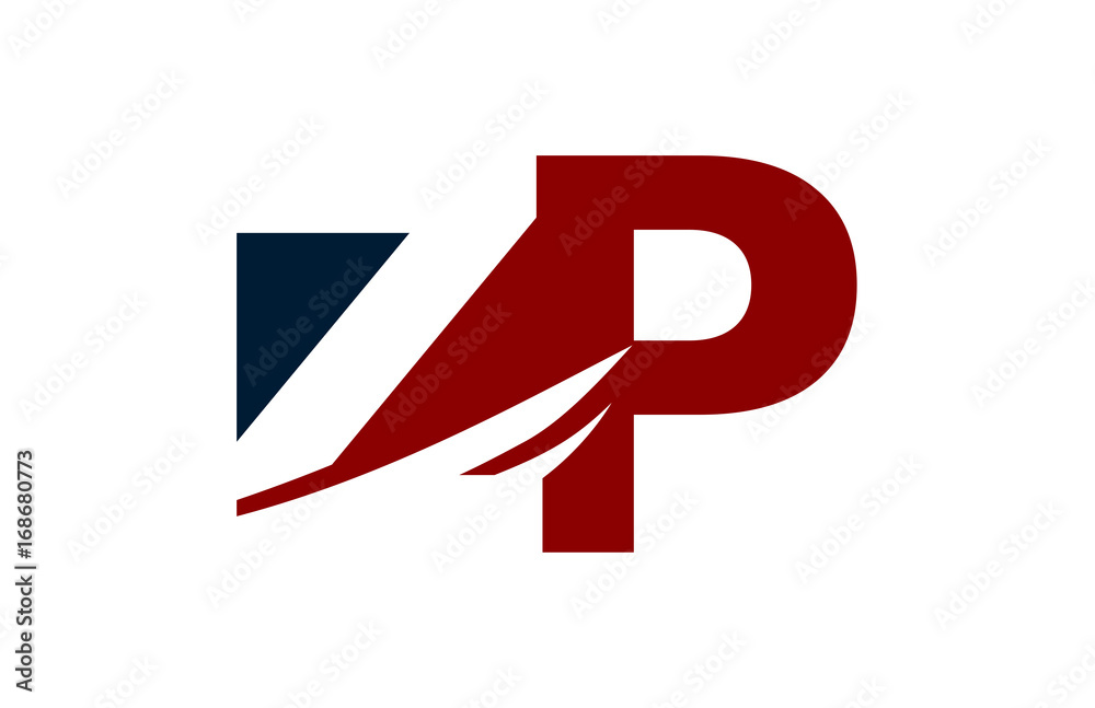 ZP Red Negative Space Square Swoosh Letter Logo ZP Red Negative Space Square Swoosh Letter Logo