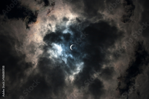 Solar Eclipse with Clouds