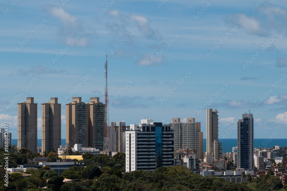 Salvador Bahia skyline in Brazil