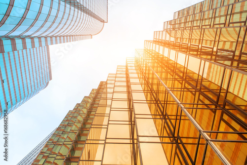 modern office buildings in downtown