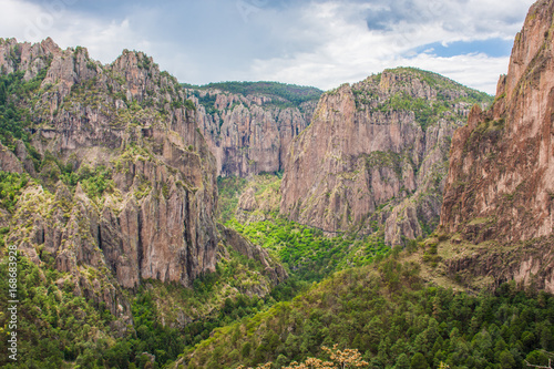 Mountain landscape Barrancas del cobre