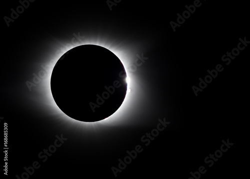Corona around total solar eclipse