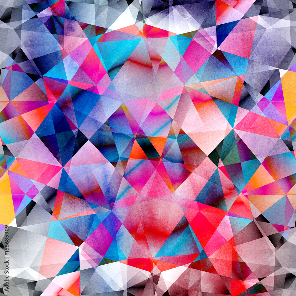 Abstract watercolor background polygon Abstract watercolor background polygon