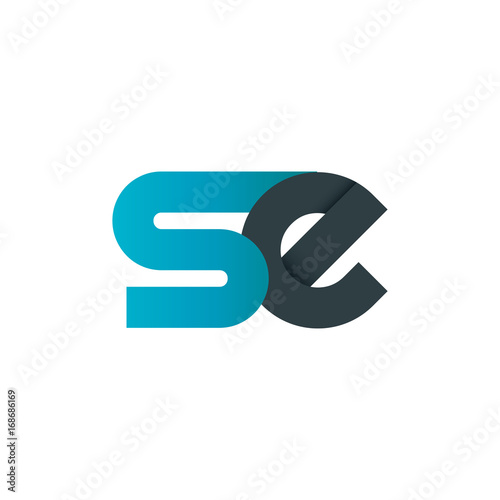 Initial Letter SE Linked Design Logo