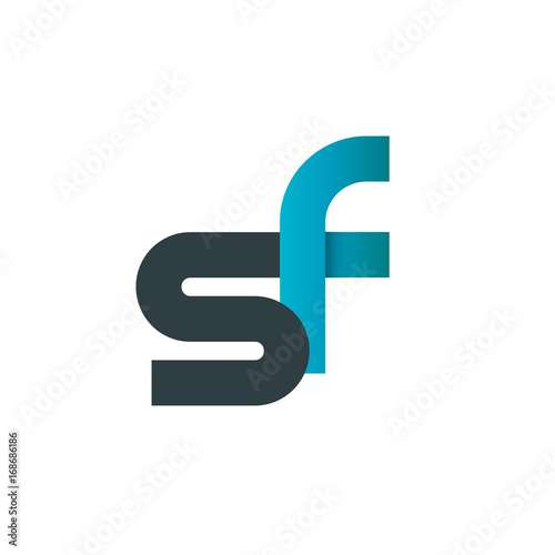 Initial Letter SF Linked Design Logo