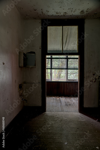 Typical Resort Room Overlooking Lush Forest - Abandoned Resort © Sherman Cahal