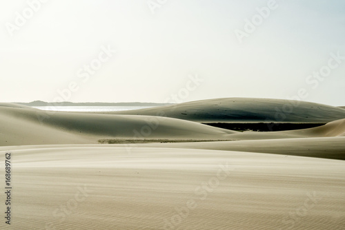 Desert Banks of the river of the Parnaiba River (Portuguese: Rio Parnaiba), the longest river entirely located within Brazil's Northeast Region