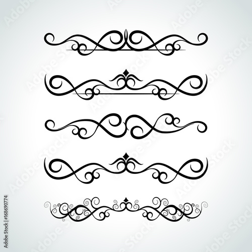 abstract frames on white background