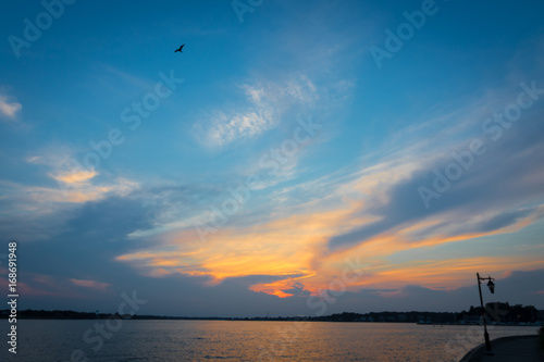 Ocean sunset from the boardwalk