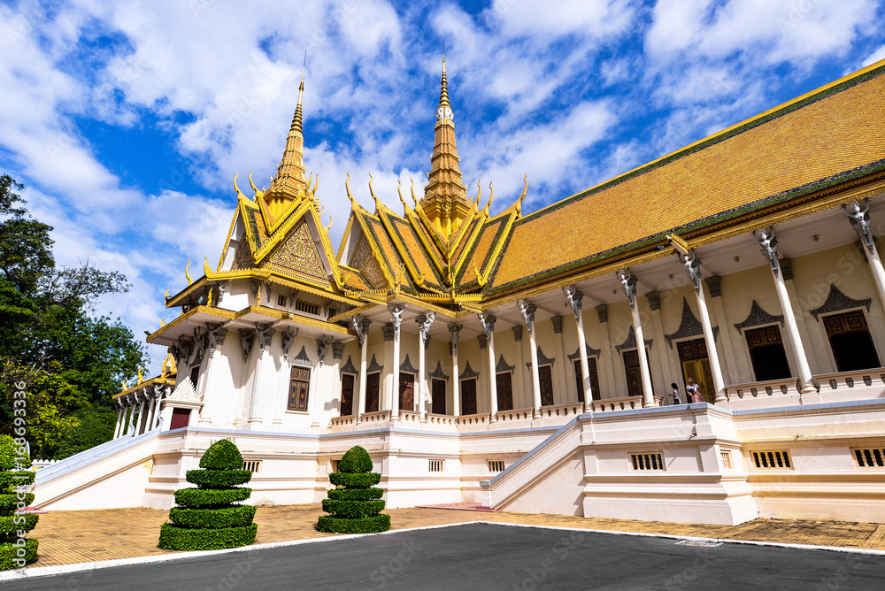 Royal Palace Chanchhaya Pavilion in Phnom Penh, Cambodia.