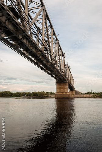 Railway bridge across the Agan river © Aleksey