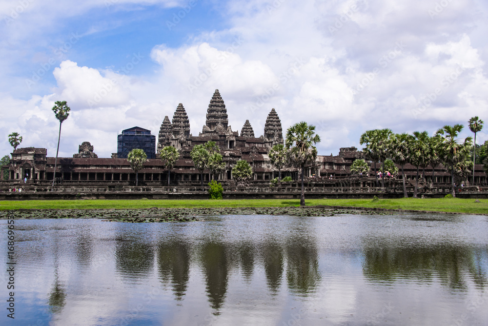 Angkor Wat is a temple complex in Cambodia and the largest religious monument in the world