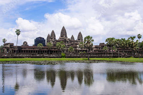 Angkor Wat is a temple complex in Cambodia and the largest religious monument in the world