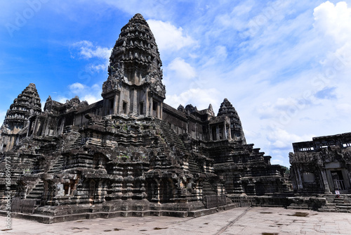 Angkor Wat is a temple complex in Cambodia and the largest religious monument in the world