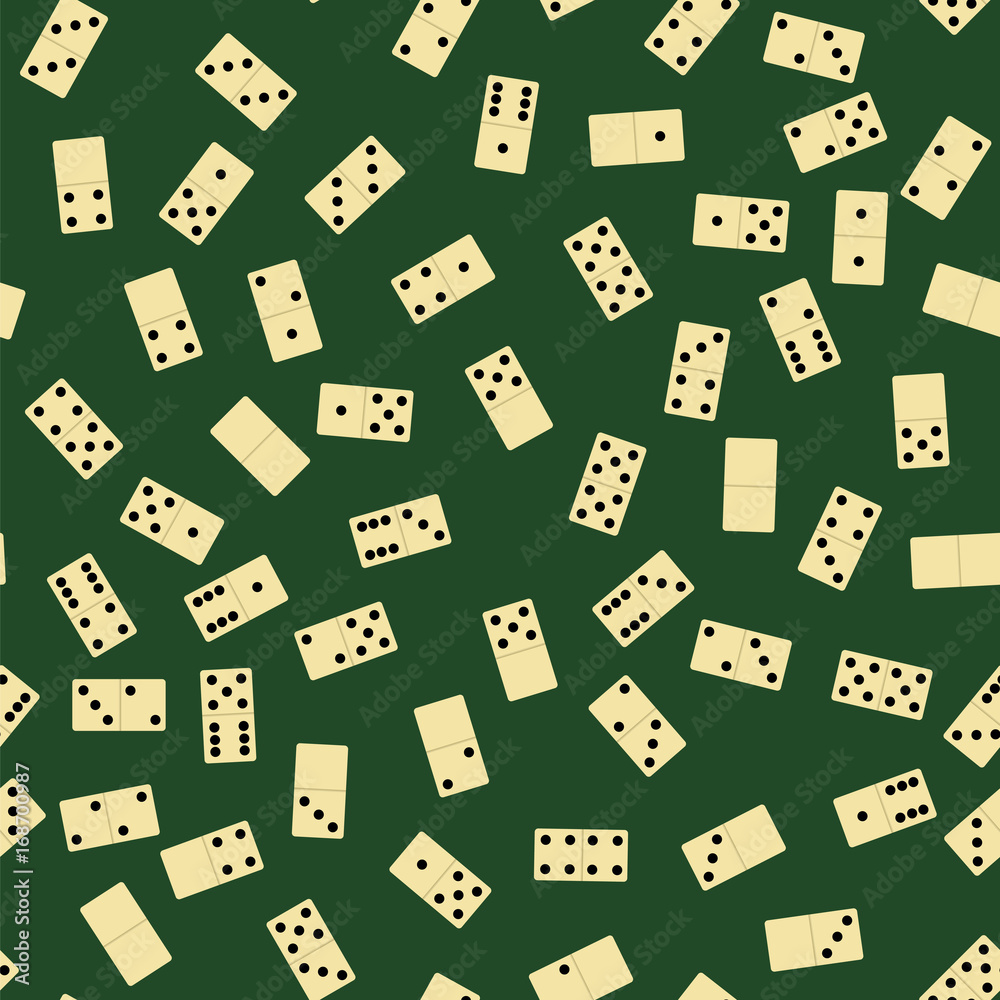 Domino Seamless Pattern. Board Game Texture