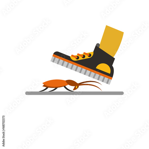 Trample cockroach icon