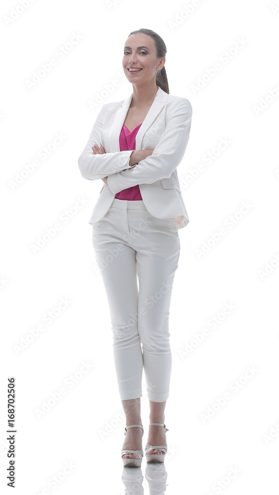 confident business woman looking ahead confident business woman looking ahead