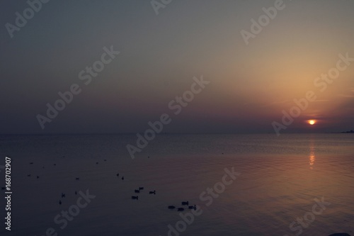 Baltic sea and sunset © Maria Brzostowska