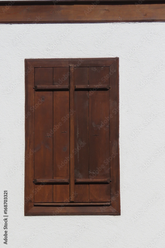 wooden window cover