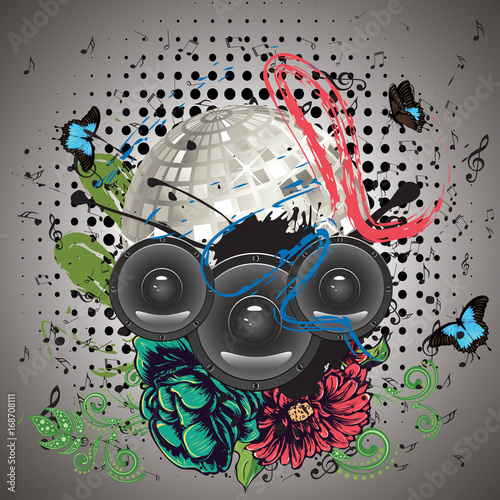 Grunge Silver Disco Ball