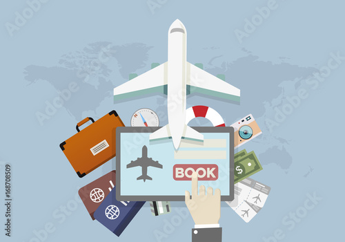 Book travel Flight