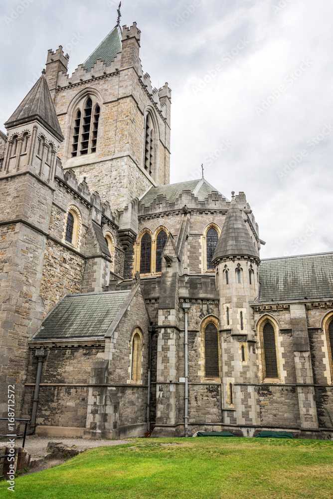 Christchurch cathedral in Dublin, Ireland
