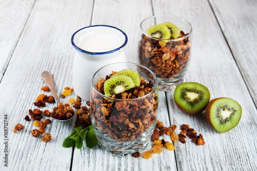 Granola cereal with nuts