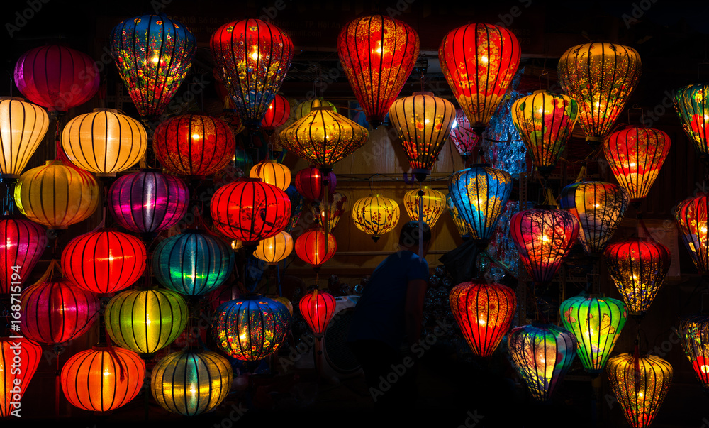 Paper ornamental lamps. Hoi An - Vietnam