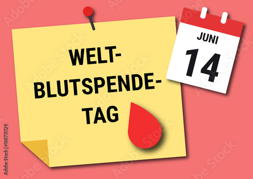 Welt-Blutspendetag am 14. Juni 2018