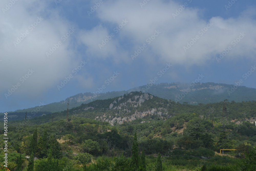 Naklejka premium mountain landscape