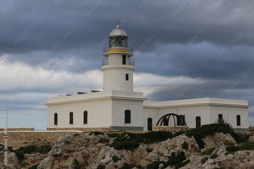 Mediterranean lighthouse in Spain. Travel Europe. Wanderlust.
