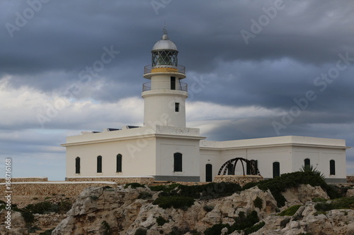 Mediterranean lighthouse in Spain. Travel Europe. Wanderlust. © Sade