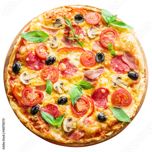 Pizza. Clipping path.