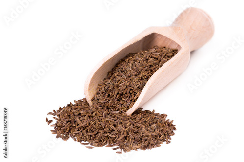 caraway seed with spice shovel