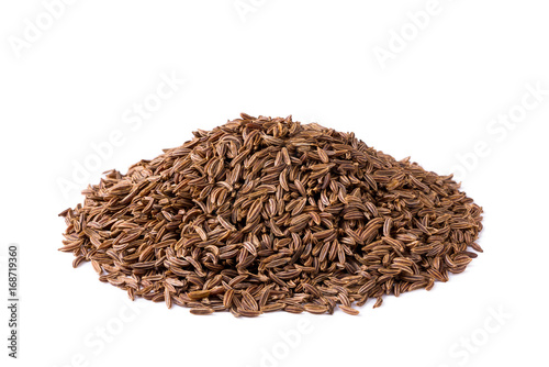 caraway on white background