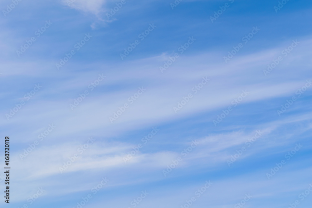 Background of blue sky and white clouds.