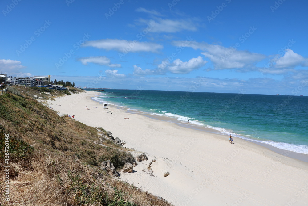 Summer in Cottesloe Beach at Indian Ocean, Western Australia 