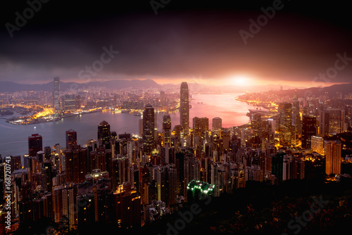 Hong Kong Sunrise, View from The peak, Hong Kong