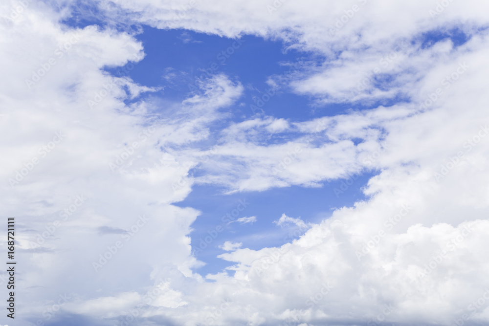 Blue sky with beautiful clouds. Blue sky with beautiful clouds.