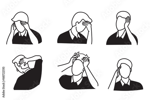 Man head pain