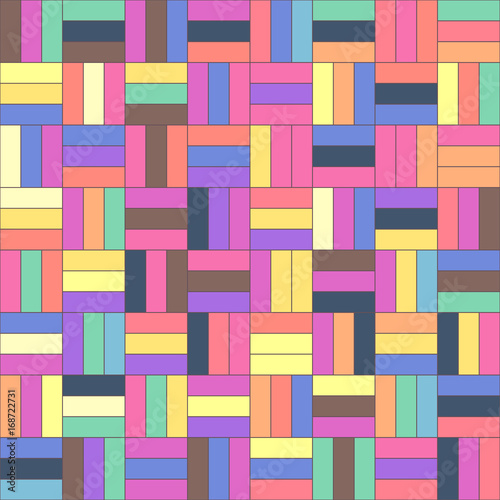 vector mosaic seamless pattern. Geometric texture concept. 011