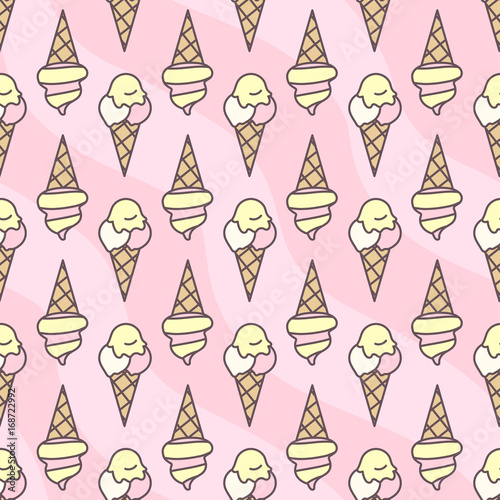 vector seamless pattern. Sweets concept. 029