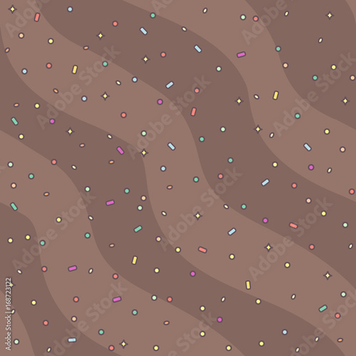 vector seamless pattern. Sweets concept. 041