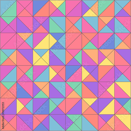 vector mosaic seamless pattern. Geometric texture concept. 050